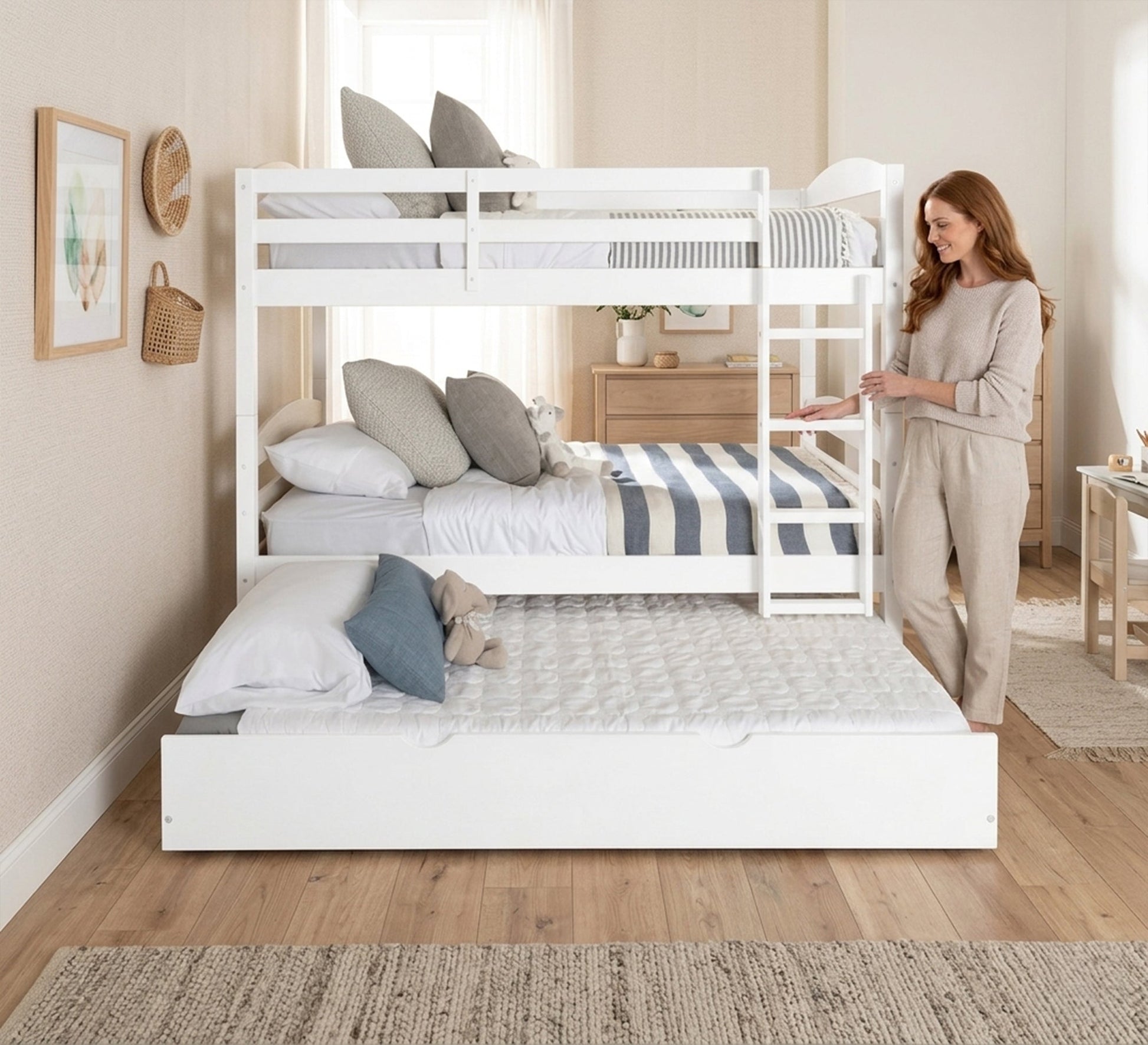 White 3 - story bed - Vitrine Furniture - Beds