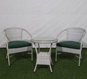 White and green outdoor seating set - Vitrine Furniture - Outdoor Products