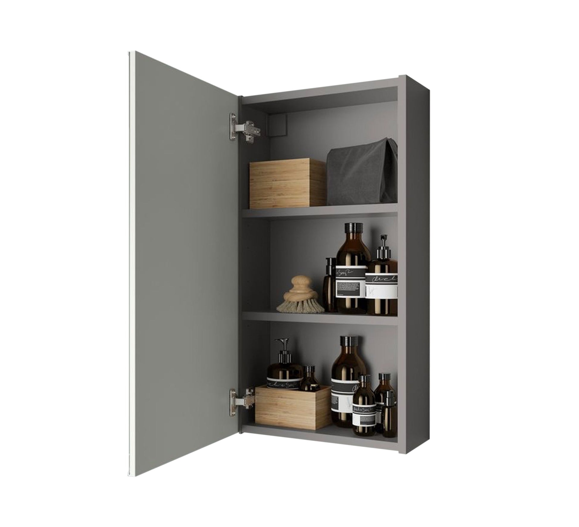 White and grey Bathroom cabinet - Vitrine Furniture - Furniture