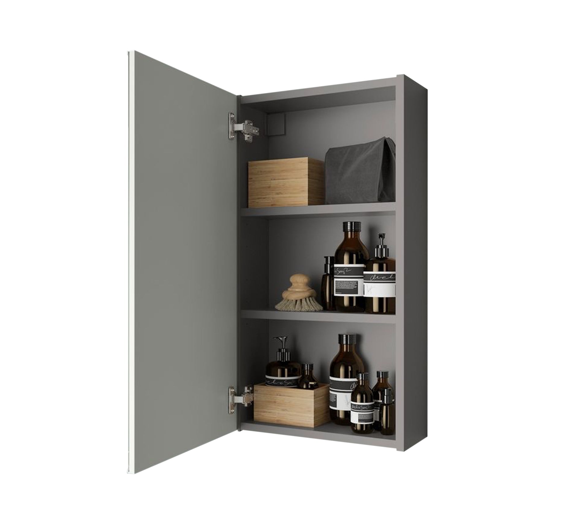 White and grey Bathroom cabinet - Vitrine Furniture - Furniture