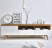 White and light brown TV table - Vitrine Furniture - Furniture