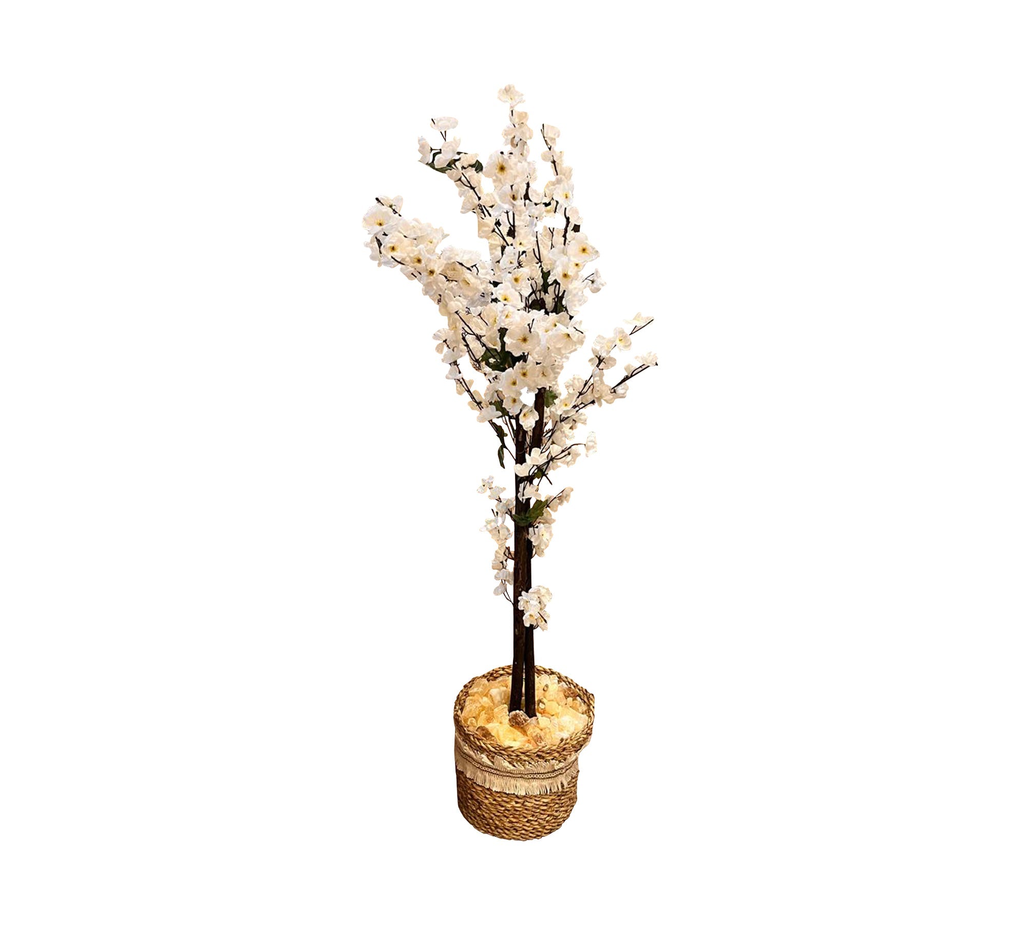 White artificial rose - Vitrine Furniture - Décor