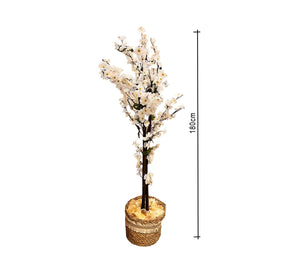White artificial rose - Vitrine Furniture - Décor