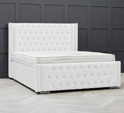White bed with a royal design - Vitrine Furniture - Furniture