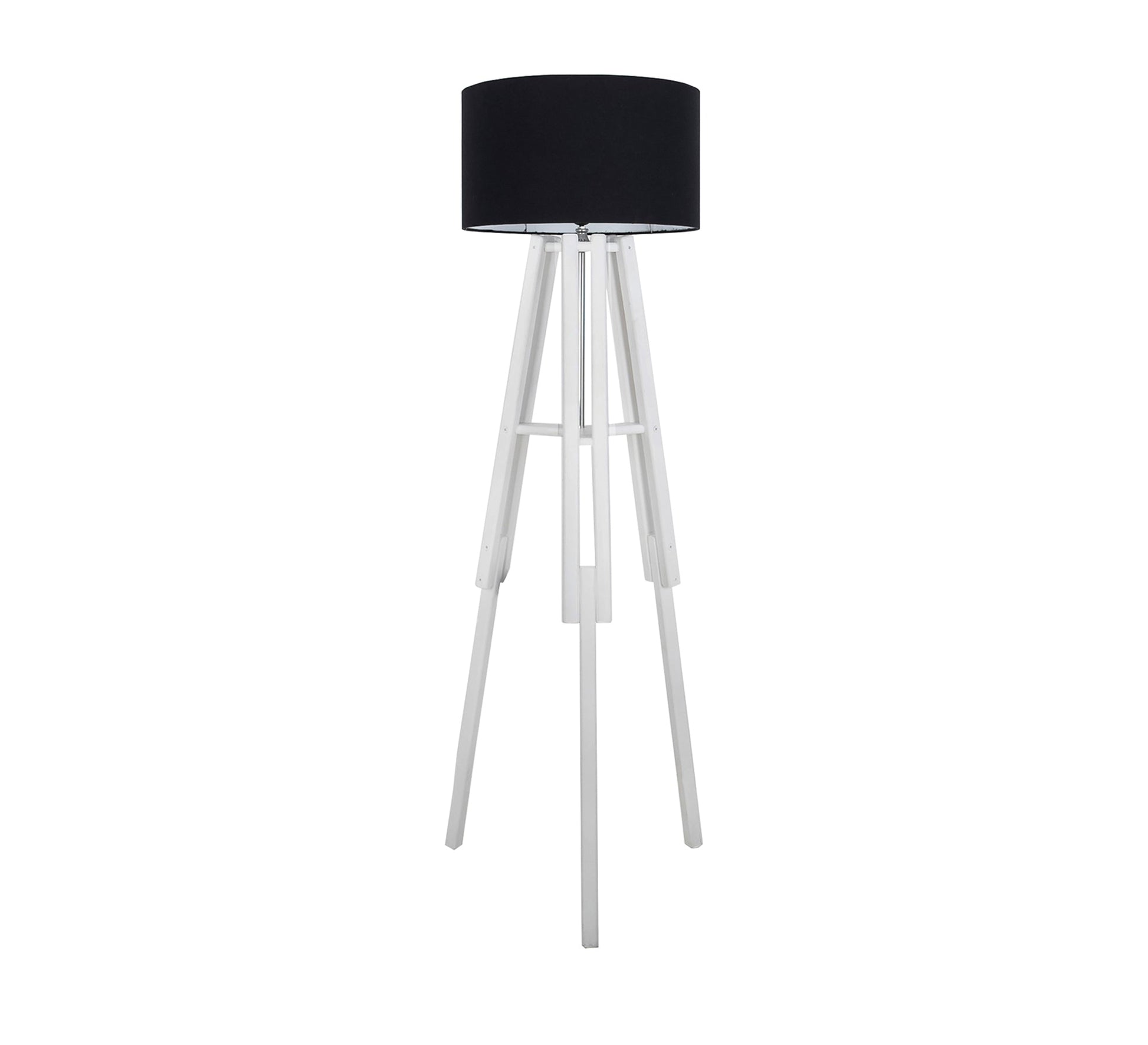 White beechwood floor lamp with a tripod base - Vitrine Furniture - Lighting