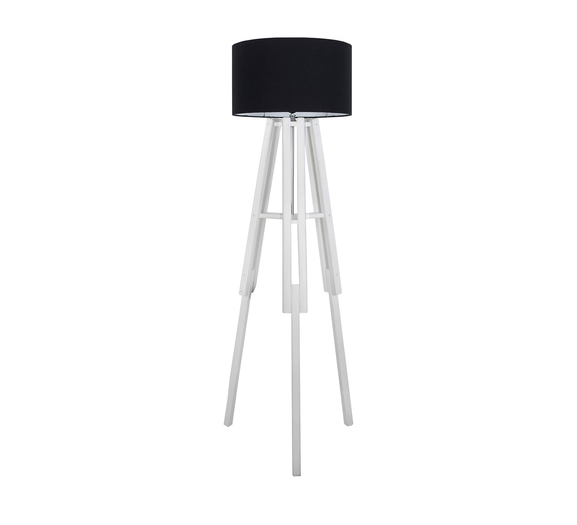 White beechwood floor lamp with a tripod base - Vitrine Furniture - Lighting