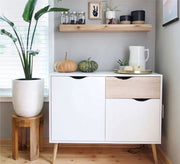 White & Beige Coffee Corner: Cozy, Stylish Brews - Vitrine Furniture - Furniture