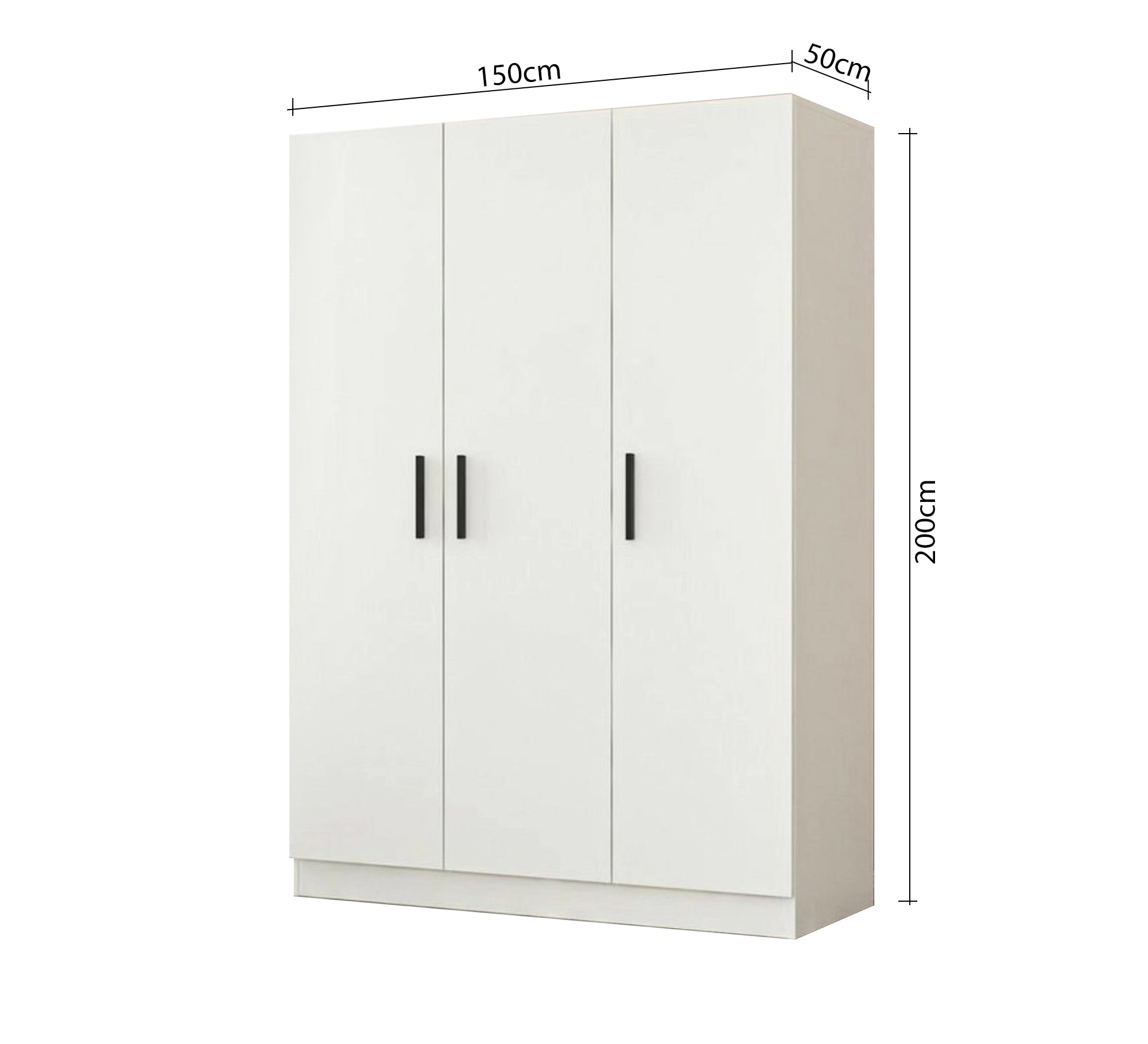 White cabinet doors with simple handles - Vitrine Furniture - Furniture