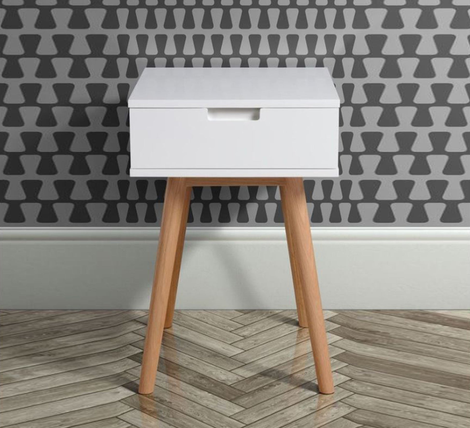 White camouflage with beech pergola - Vitrine Furniture - Furniture