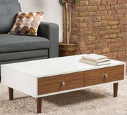 White center table with 2 drawers - Vitrine Furniture - Furniture