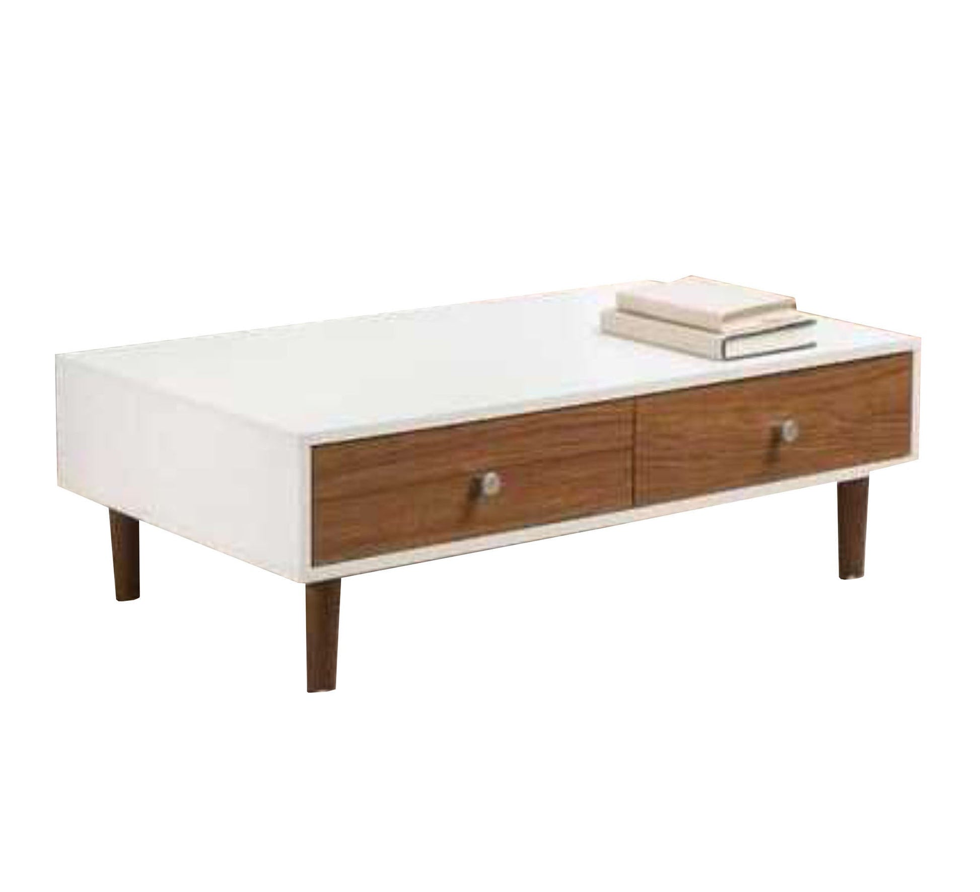 White center table with 2 drawers - Vitrine Furniture - Furniture