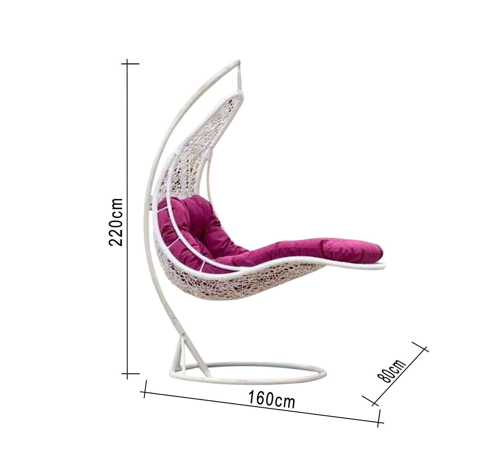 White chaise longue bed - Vitrine Furniture - Outdoor Products