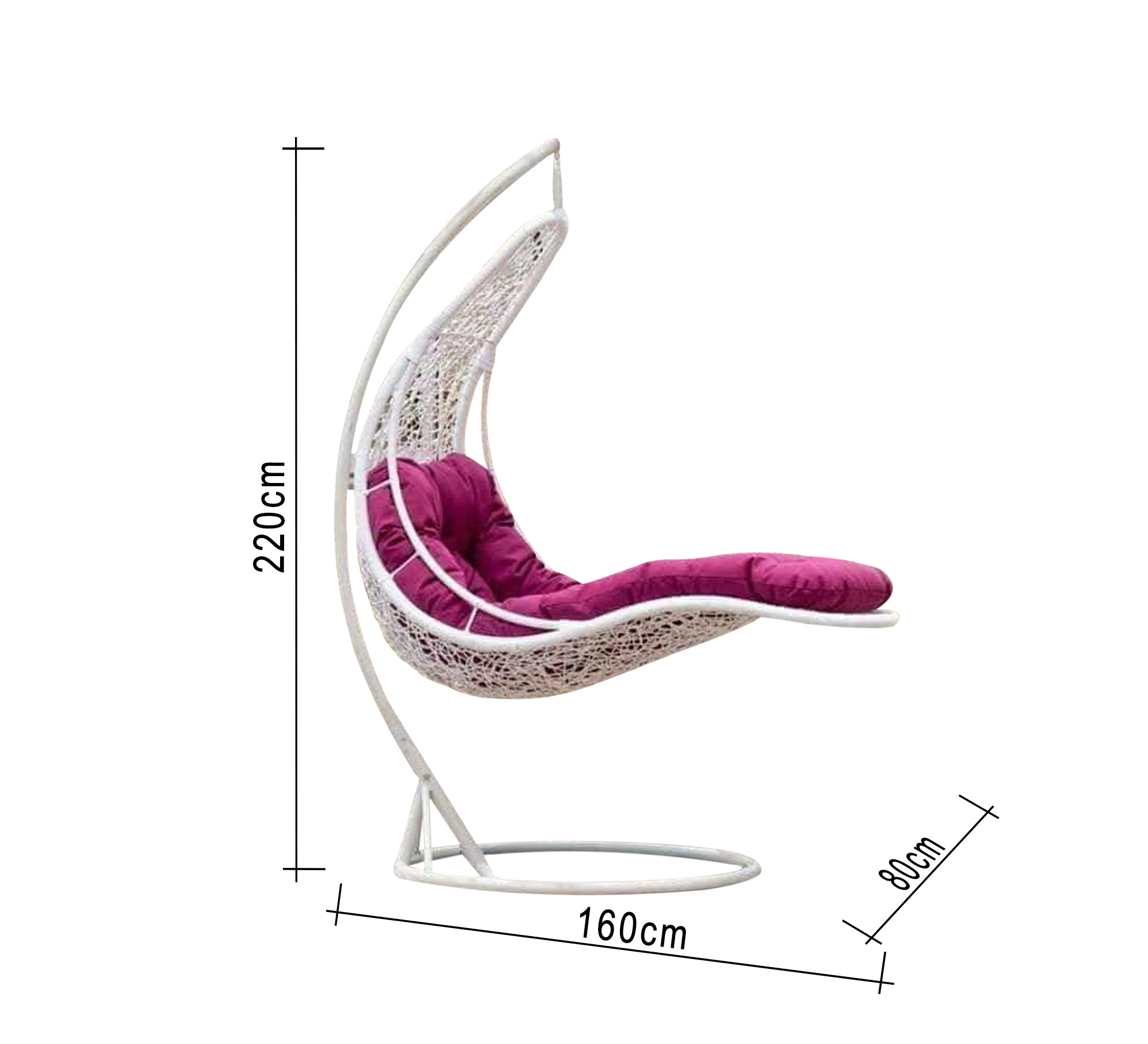 White chaise longue bed - Vitrine Furniture - Outdoor Products