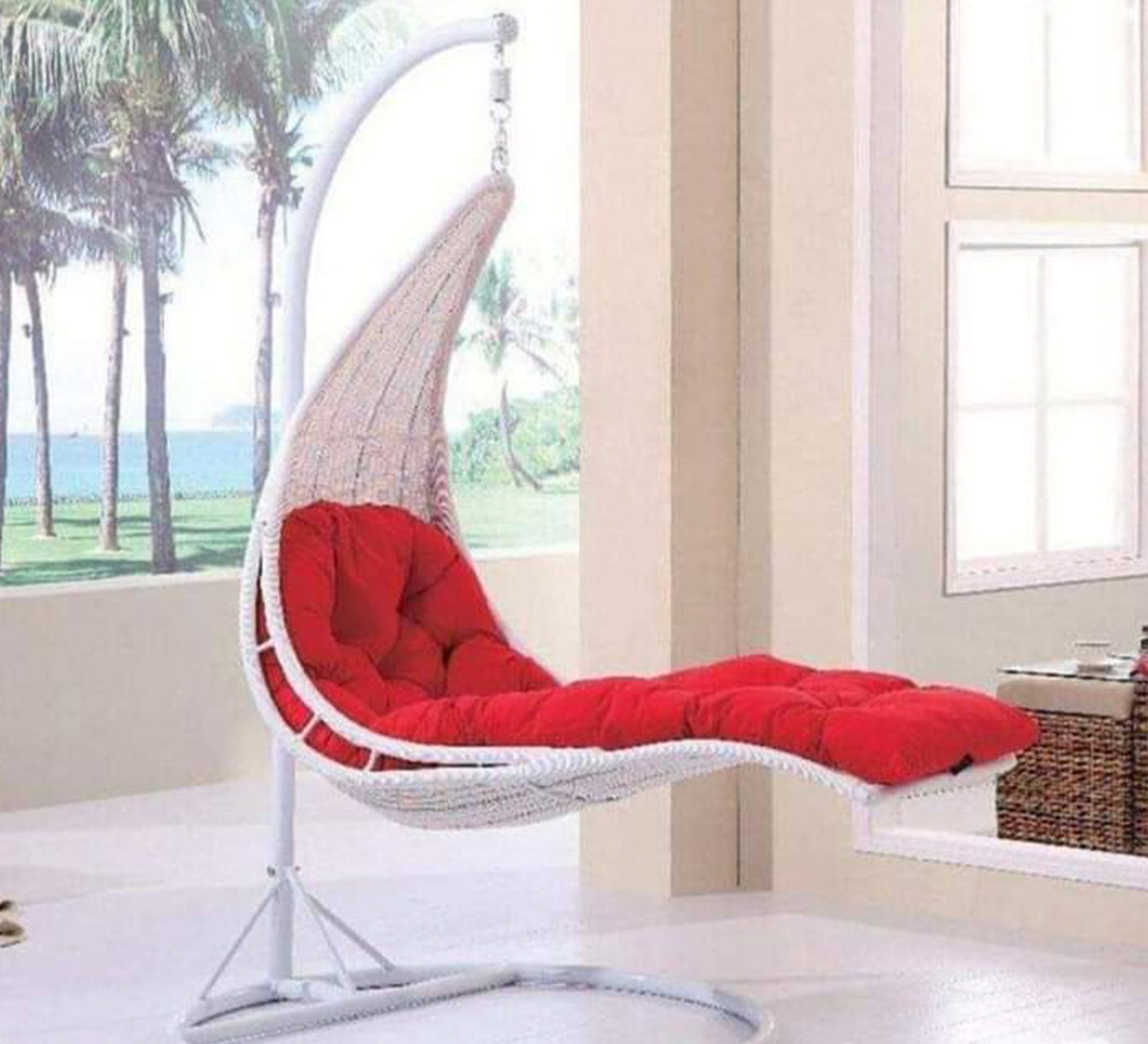 White chaise longue bed - Vitrine Furniture - Outdoor Products