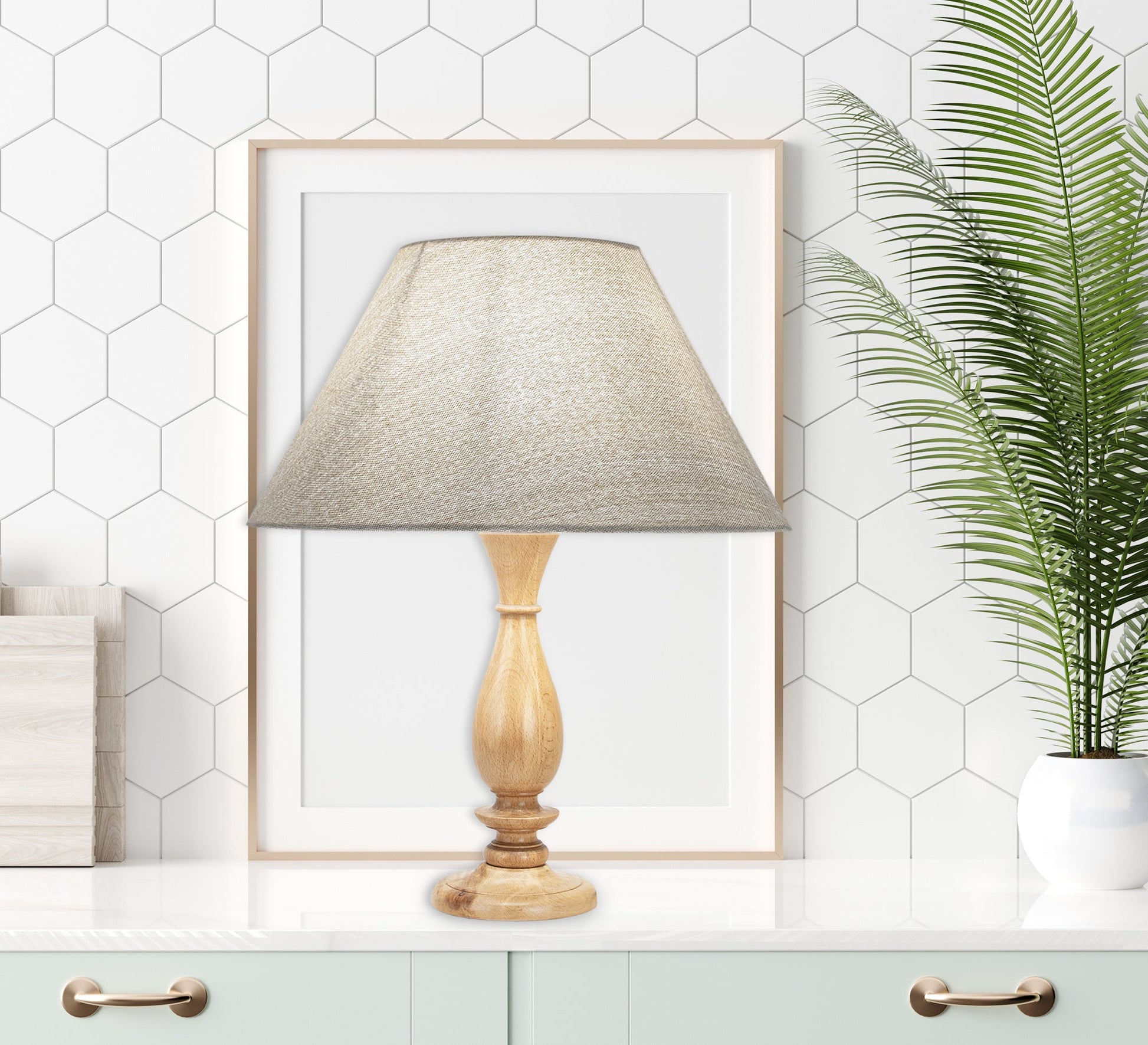 White chapo table lamp - Vitrine Furniture - Lighting