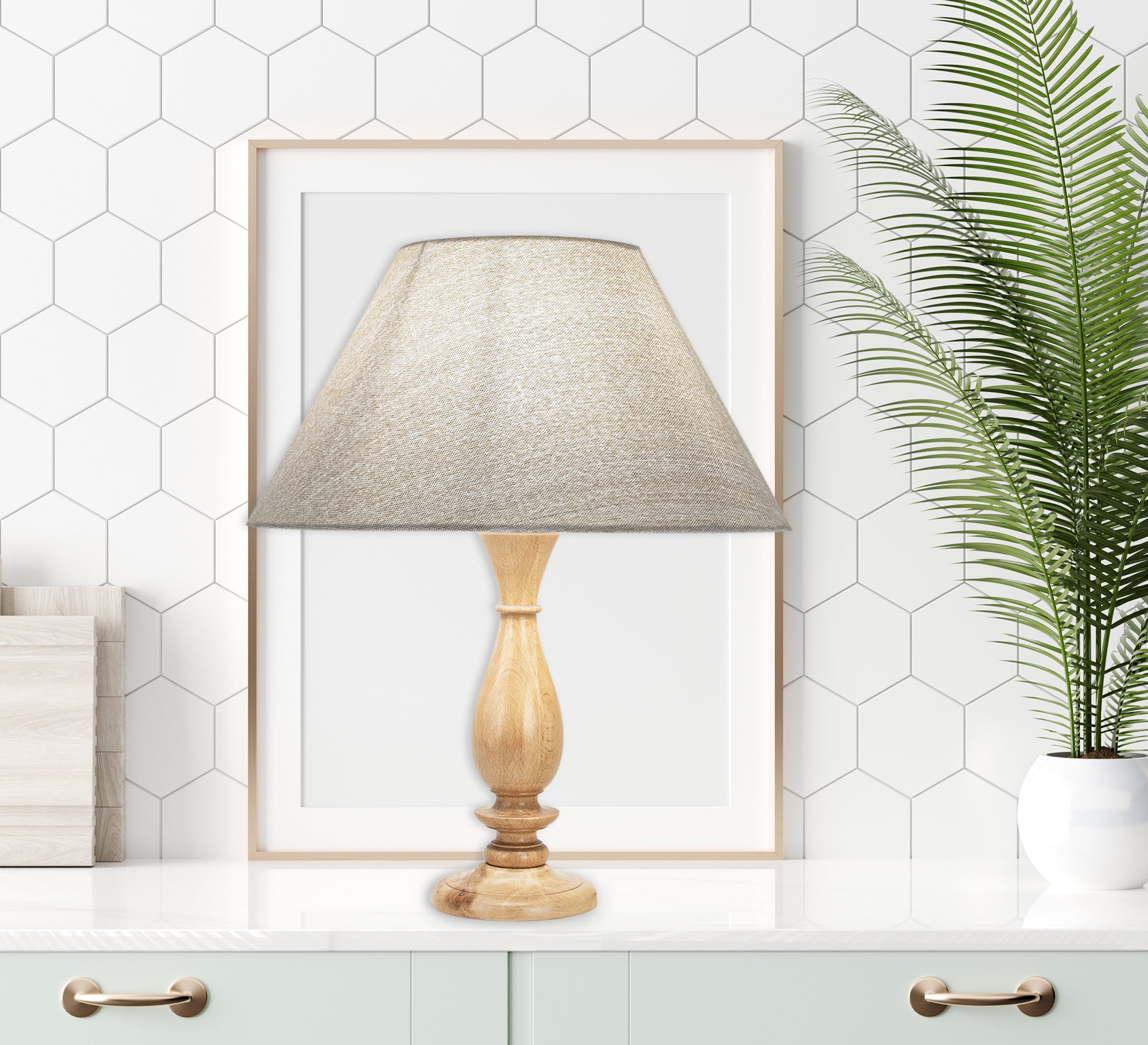 White chapo table lamp - Vitrine Furniture - Lighting