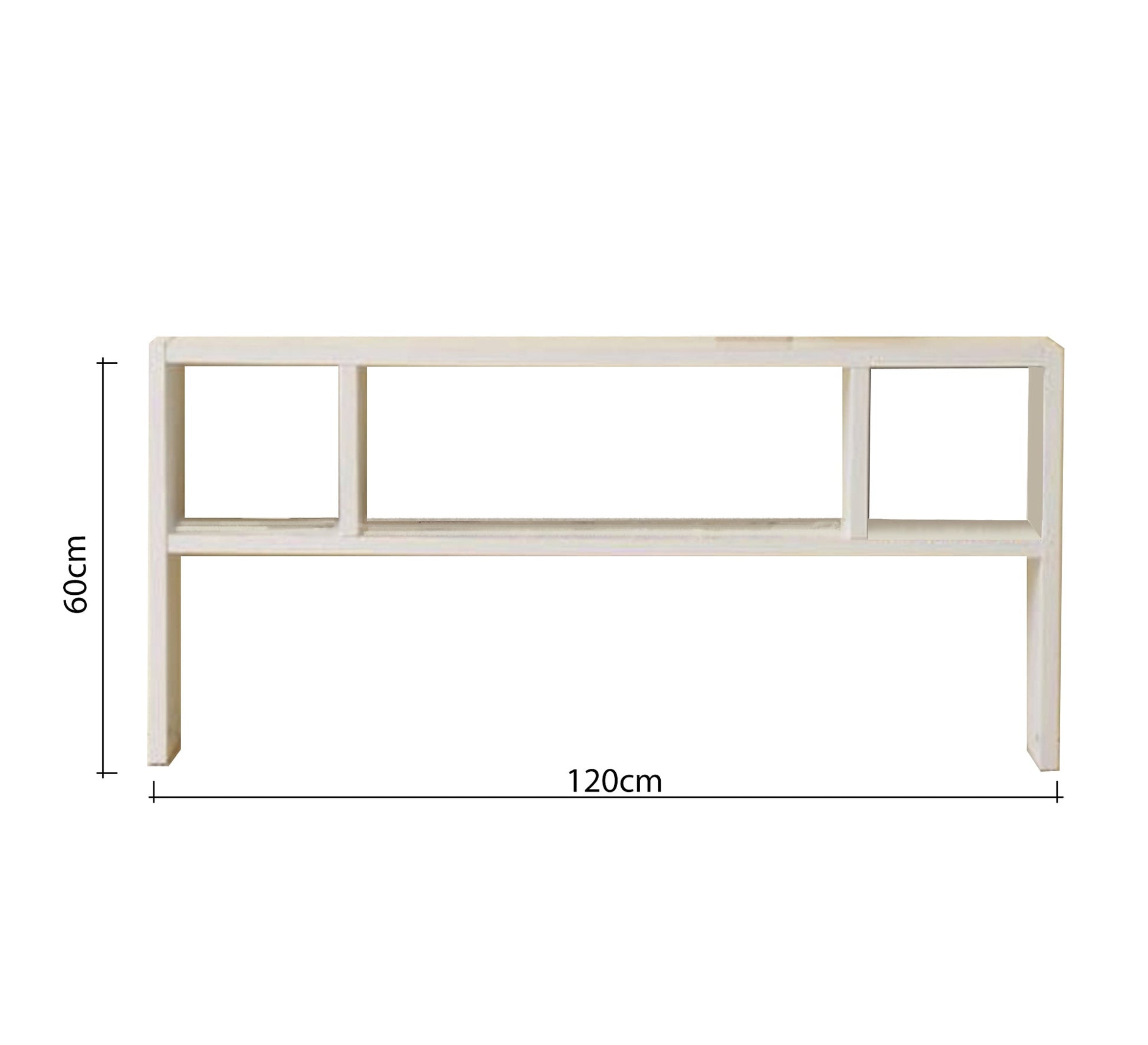 White console - style shelving unit - Vitrine Furniture - Furniture