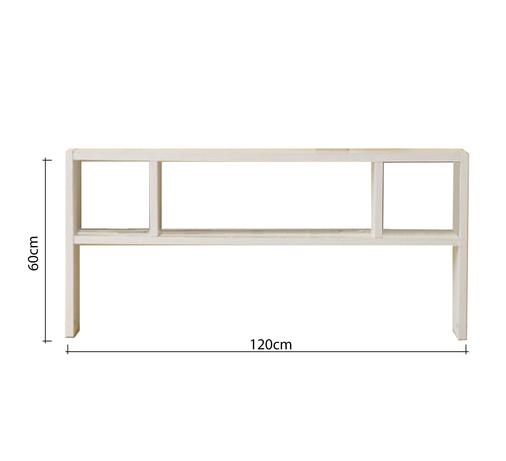 White console - style shelving unit - Vitrine Furniture - Furniture