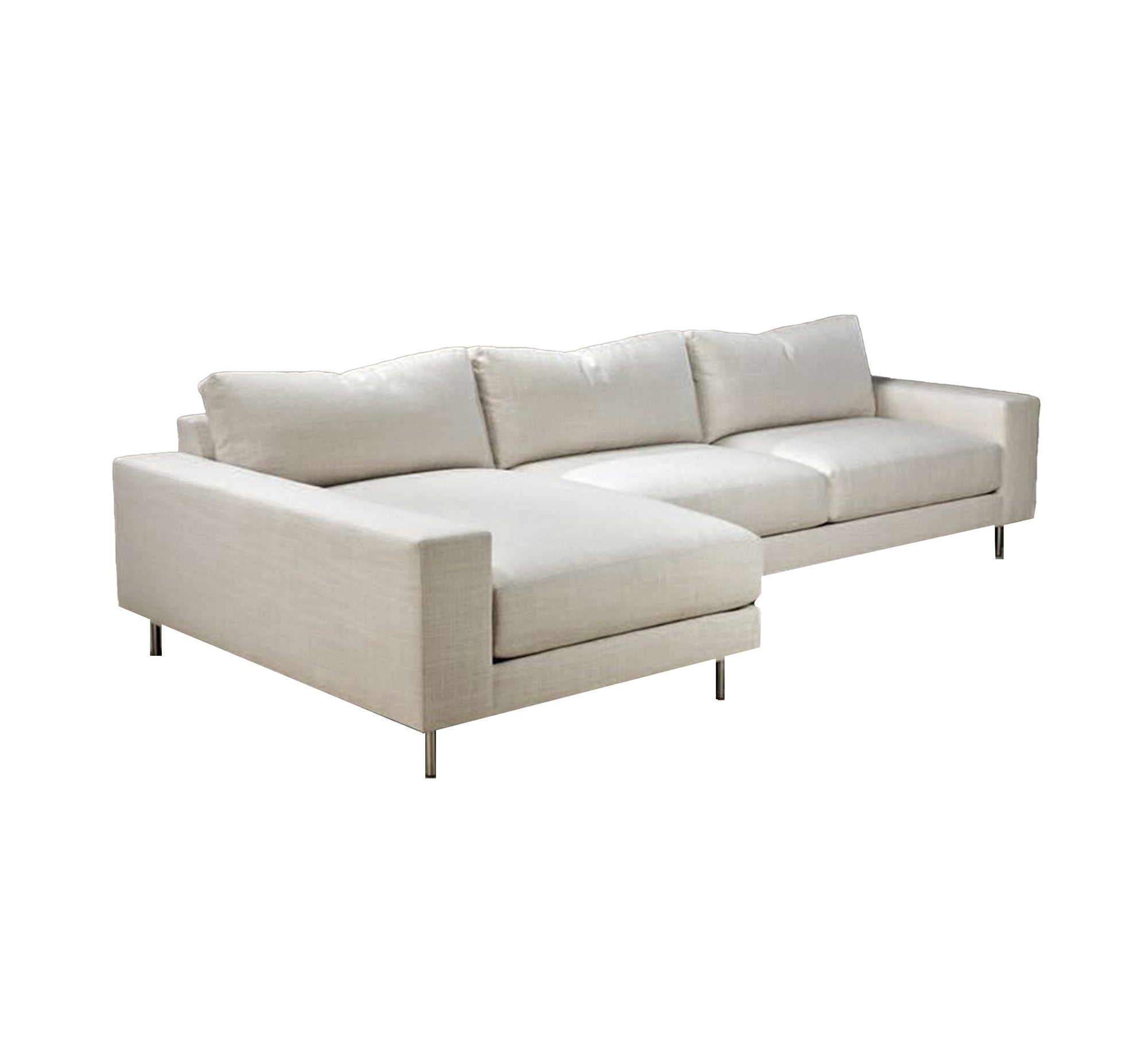 White corner sofa with clean, sharp lines - Vitrine Furniture - Furniture