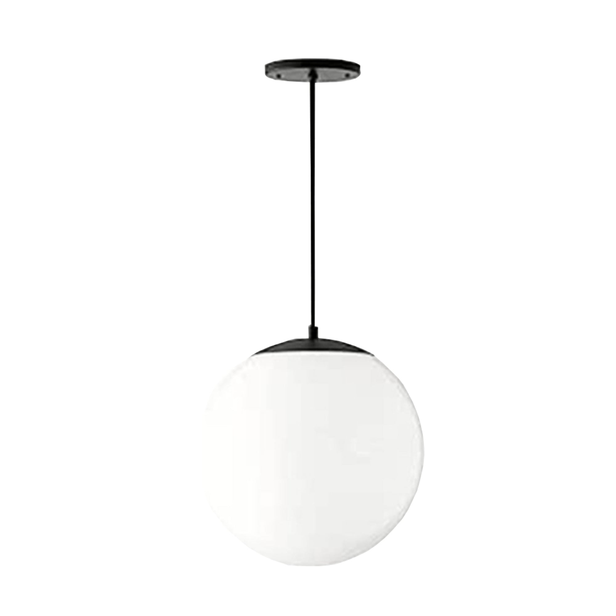 White crystal ball pendant - Vitrine Furniture - Lighting