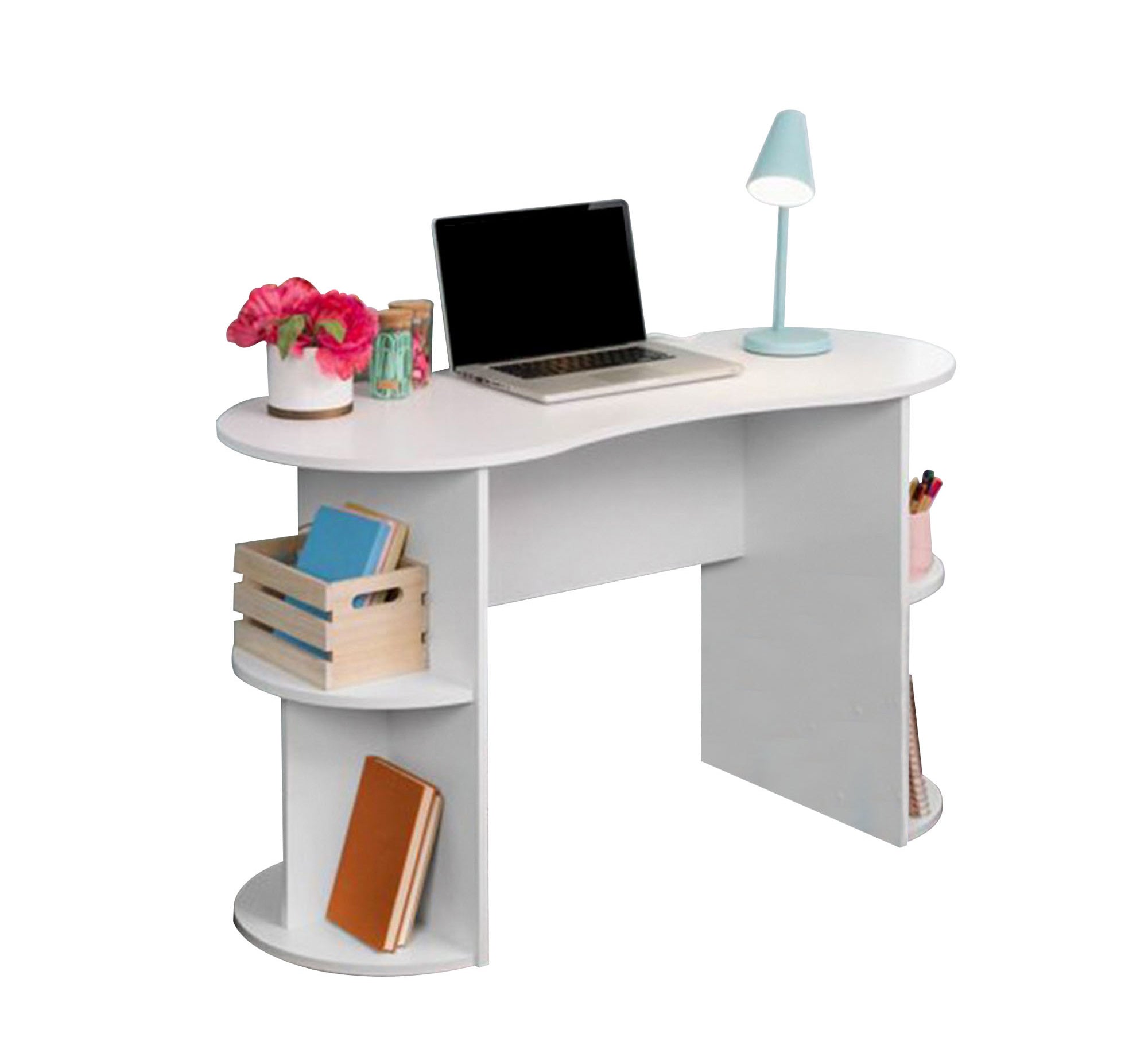 White desk in unique design - Vitrine Furniture - Kids Rooms