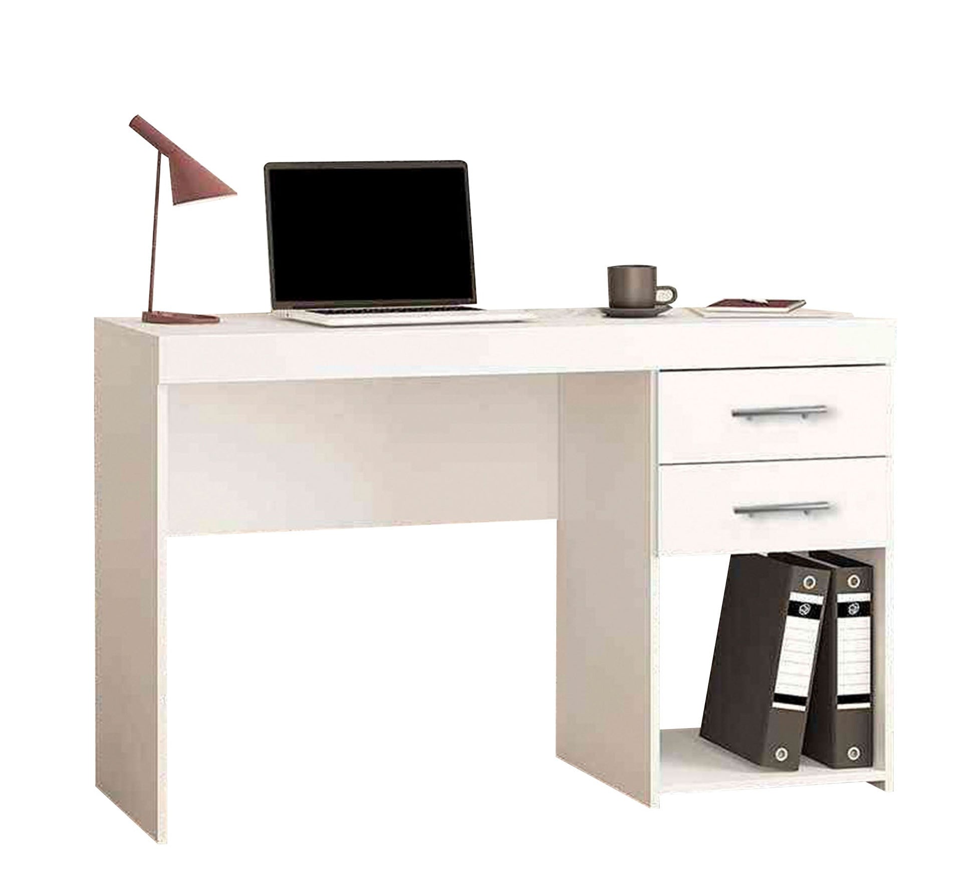 White desk with two drawers and big shelf - Vitrine Furniture - Kids Rooms