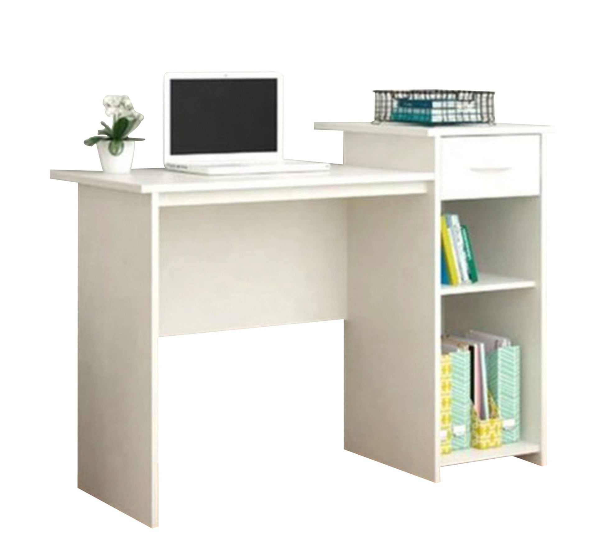 White desk with two shelves and a drawer - Vitrine Furniture - Kids Rooms