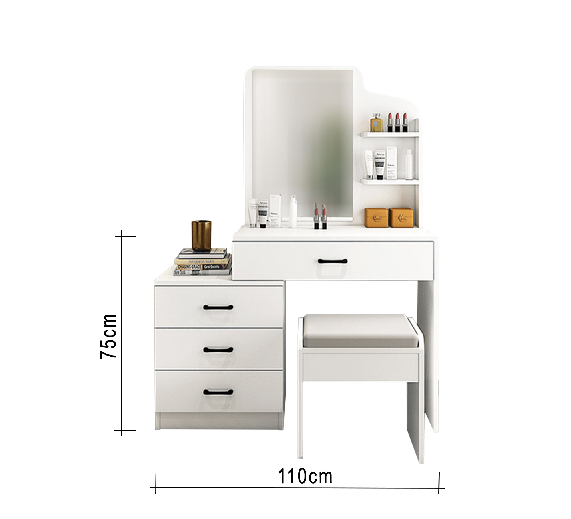 White Gradient Vanities: Sleek, Modern Elegance - Vitrine Furniture - Furniture