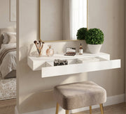 White hanging shelf for decorative items - Vitrine Furniture - Wall Shelves