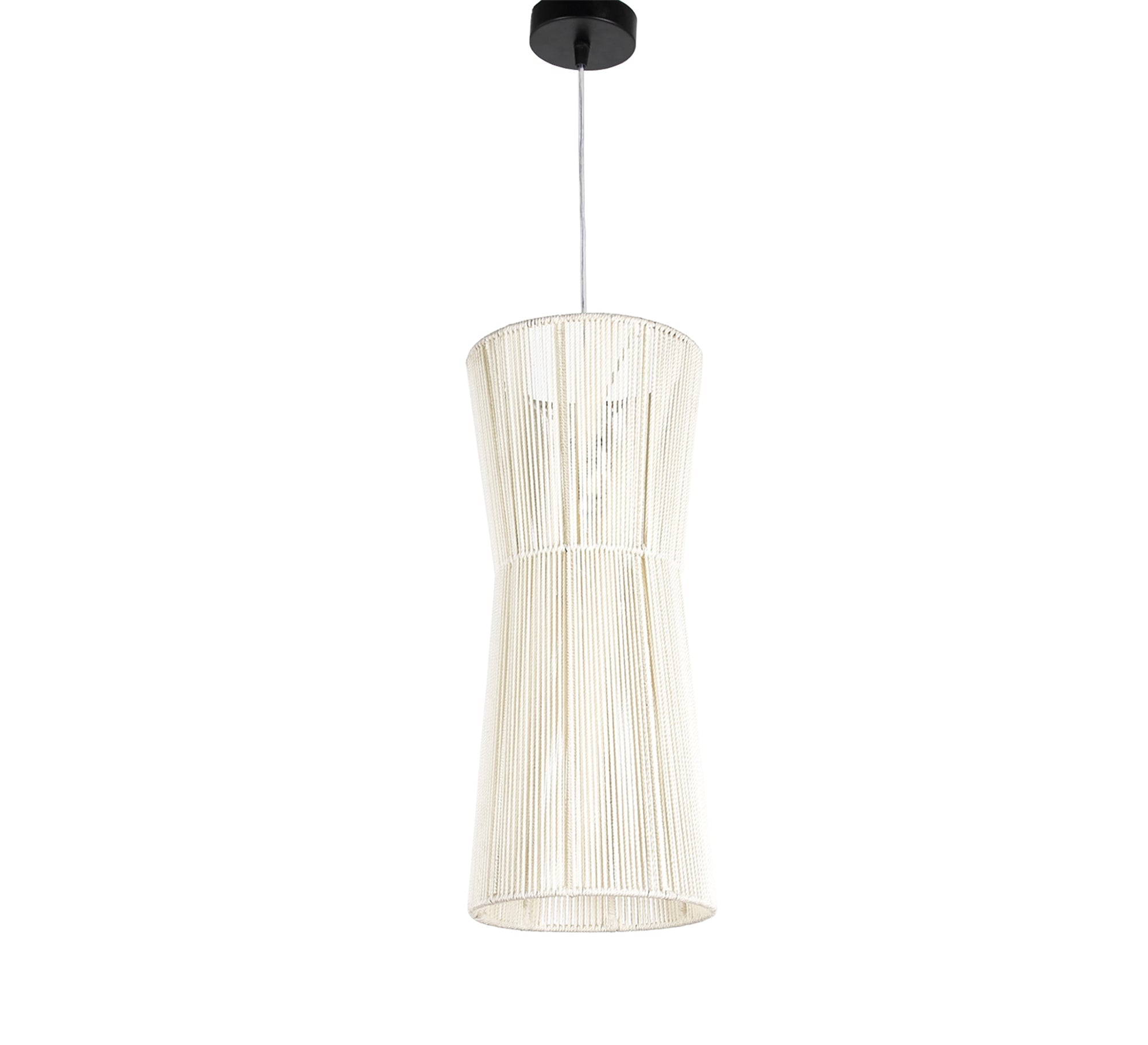 White macrame pendant light - Vitrine Furniture - Lighting