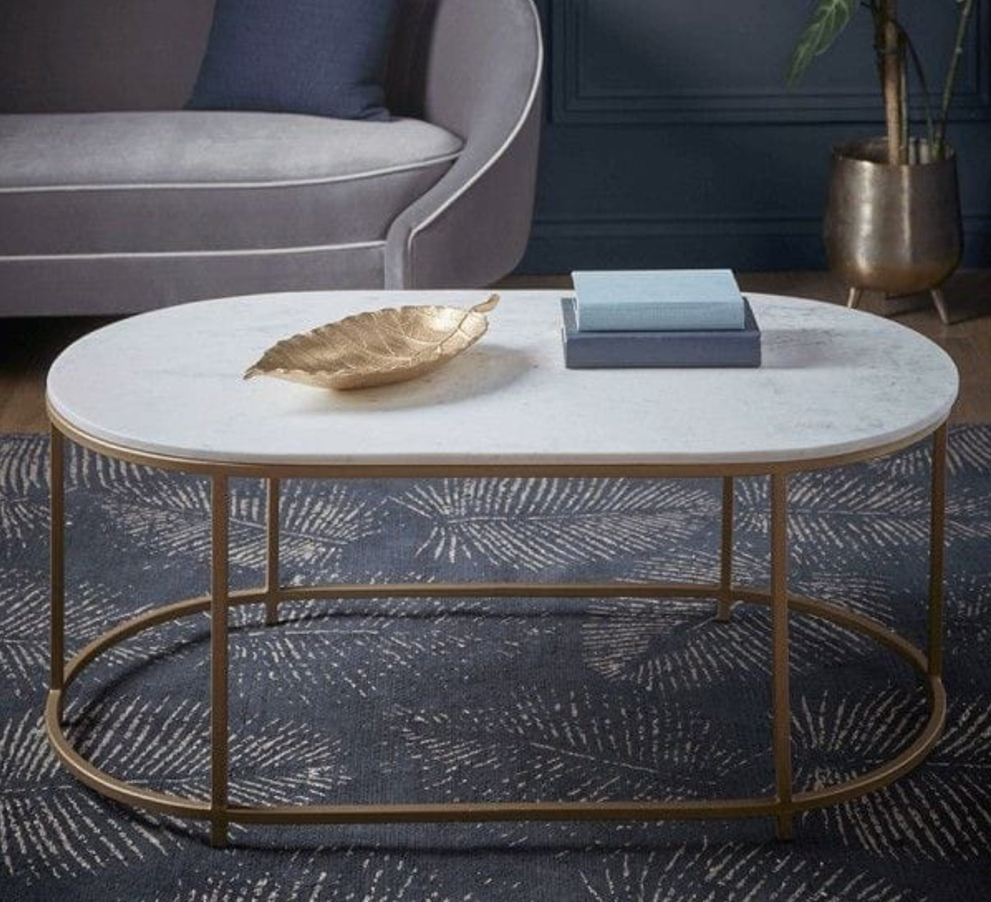 White Marble - Top Center Table - Vitrine Furniture - Furniture