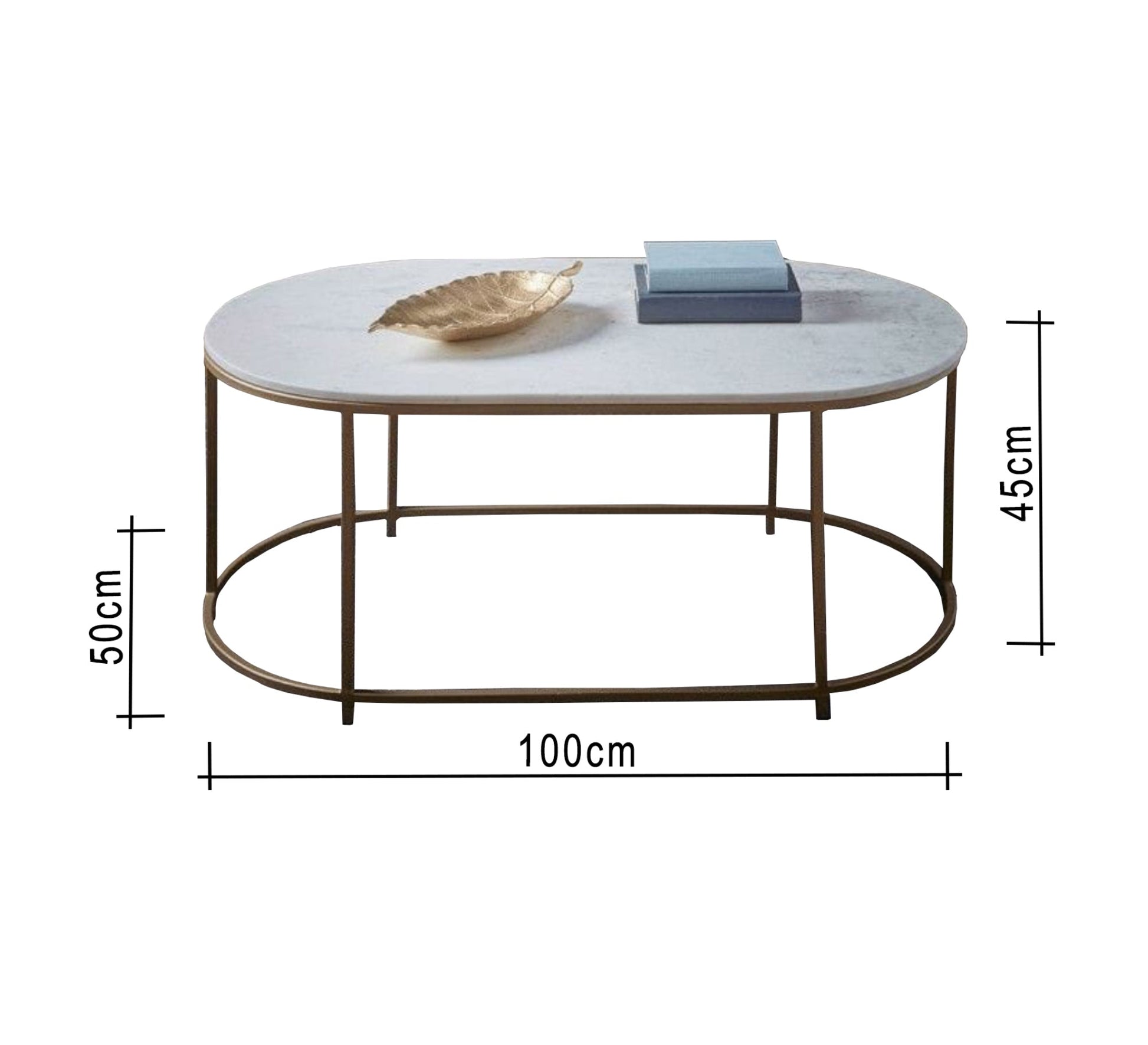 White Marble - Top Center Table - Vitrine Furniture - Furniture