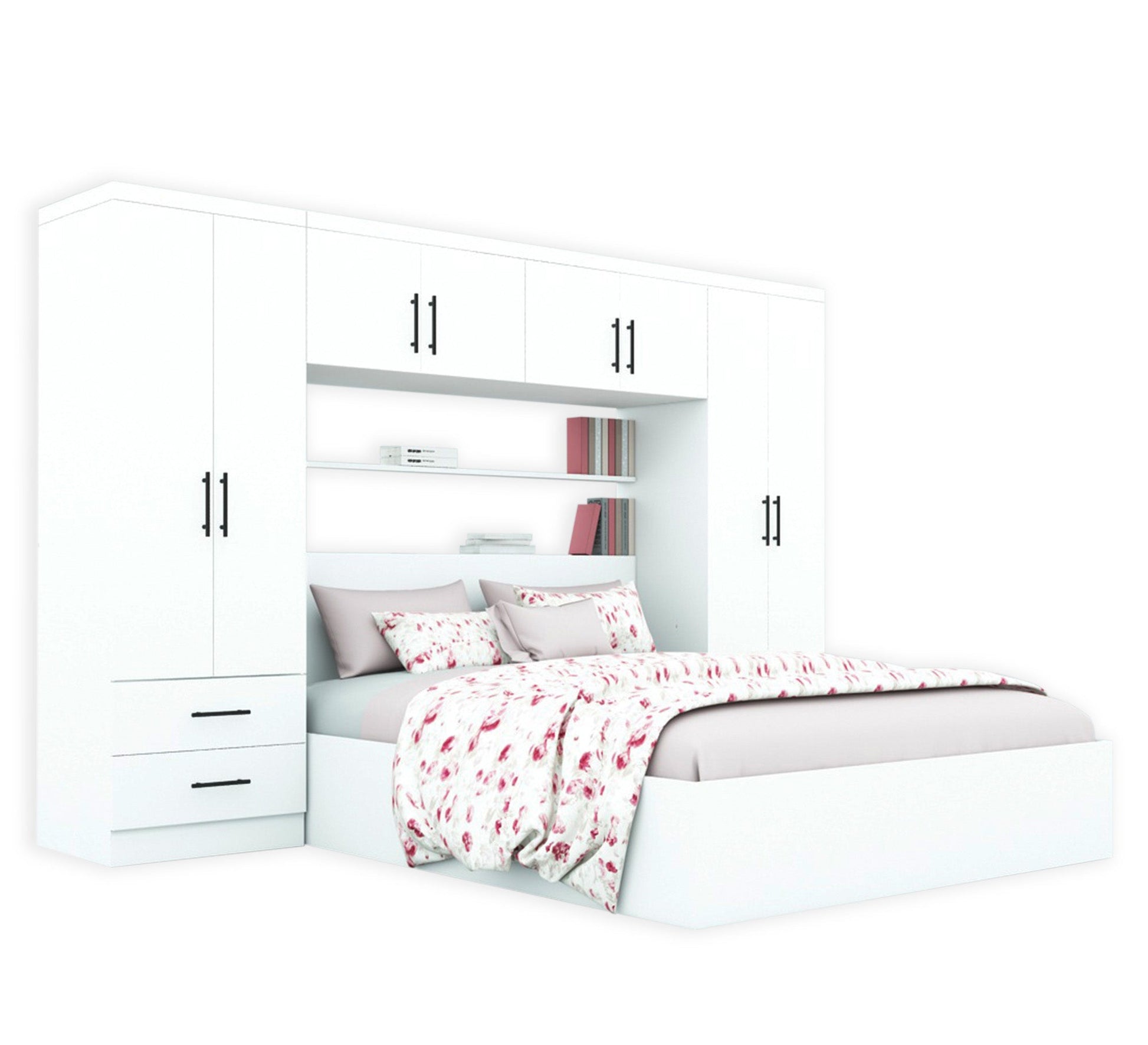 White Master Bedroom, Serene & Chic - Vitrine Furniture - Furniture