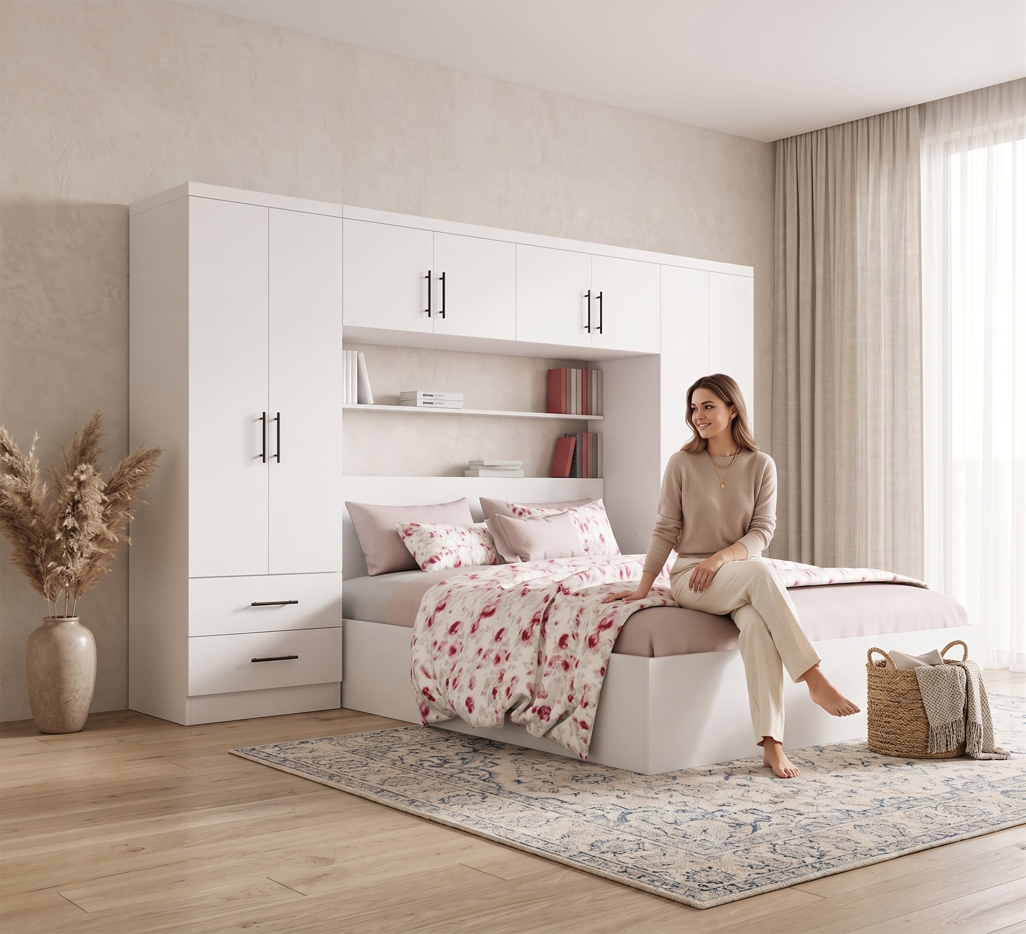 White Master Bedroom, Serene & Chic - Vitrine Furniture - Kids Room Set