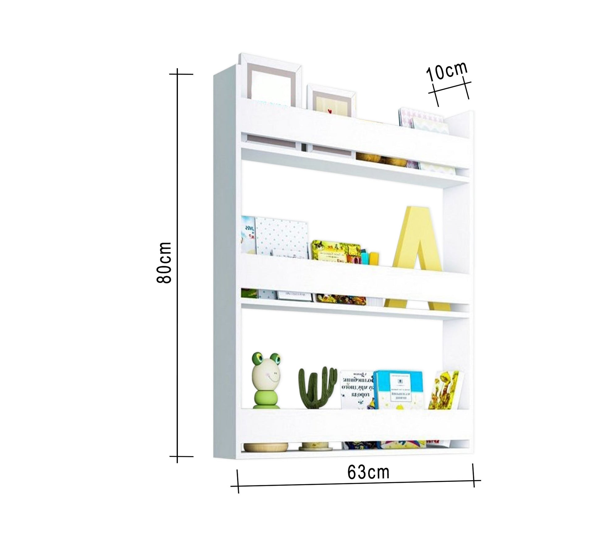 White MDF Shelves - Vitrine Furniture - Décor