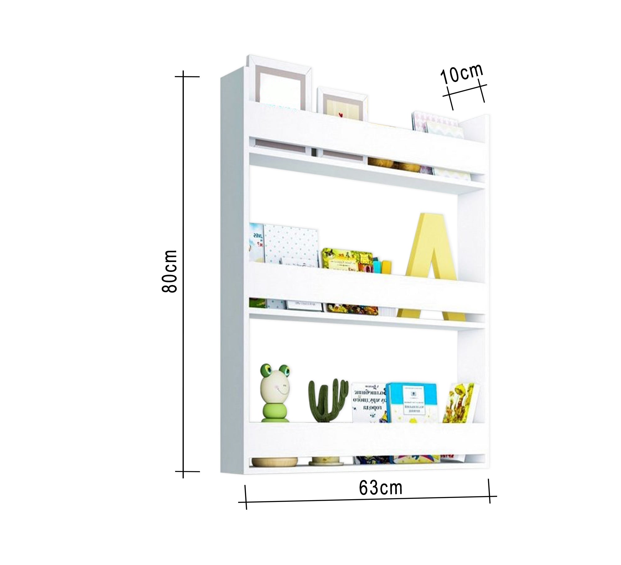 White MDF Shelves - Vitrine Furniture - Décor
