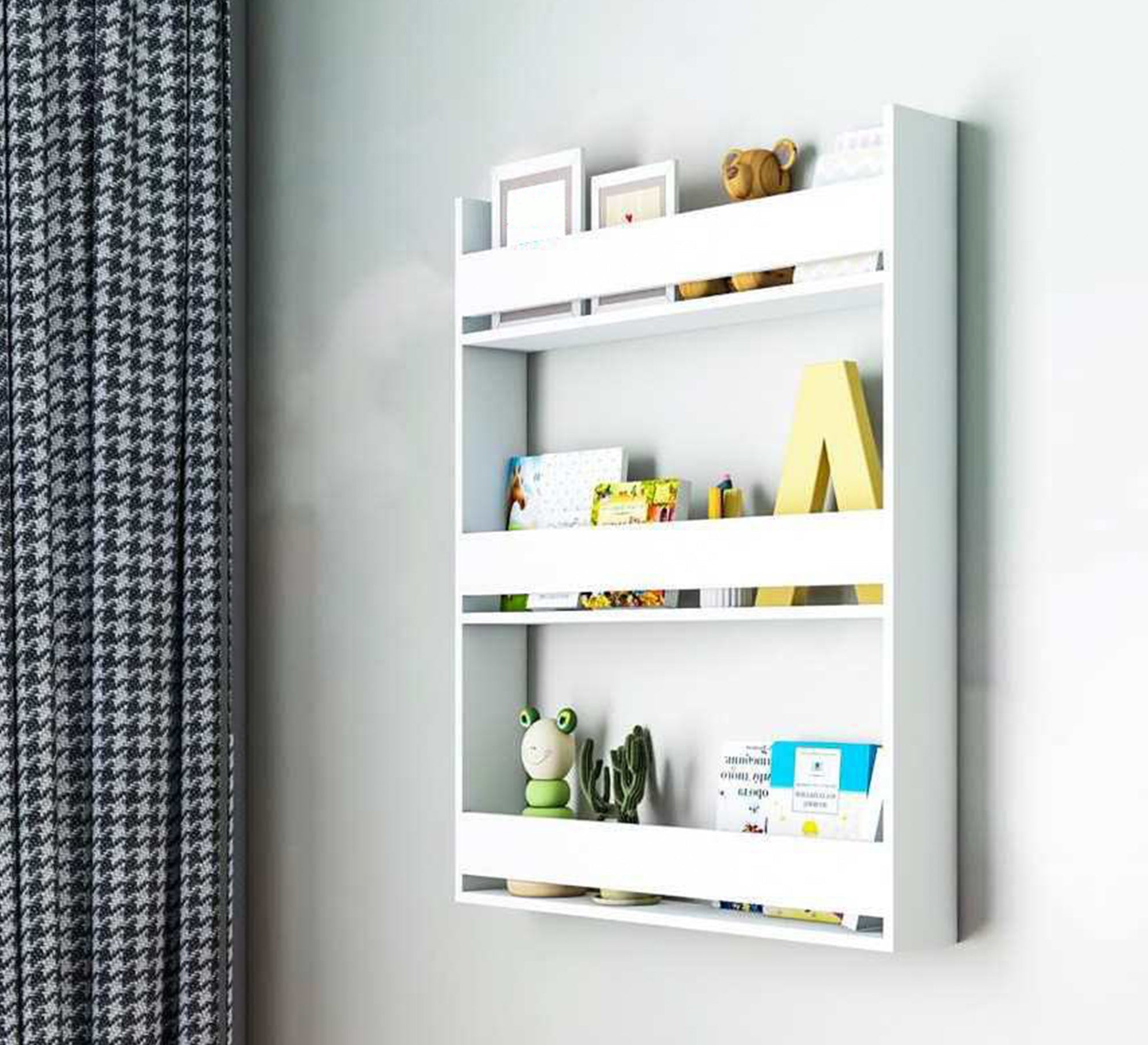 White MDF Shelves - Vitrine Furniture - Décor