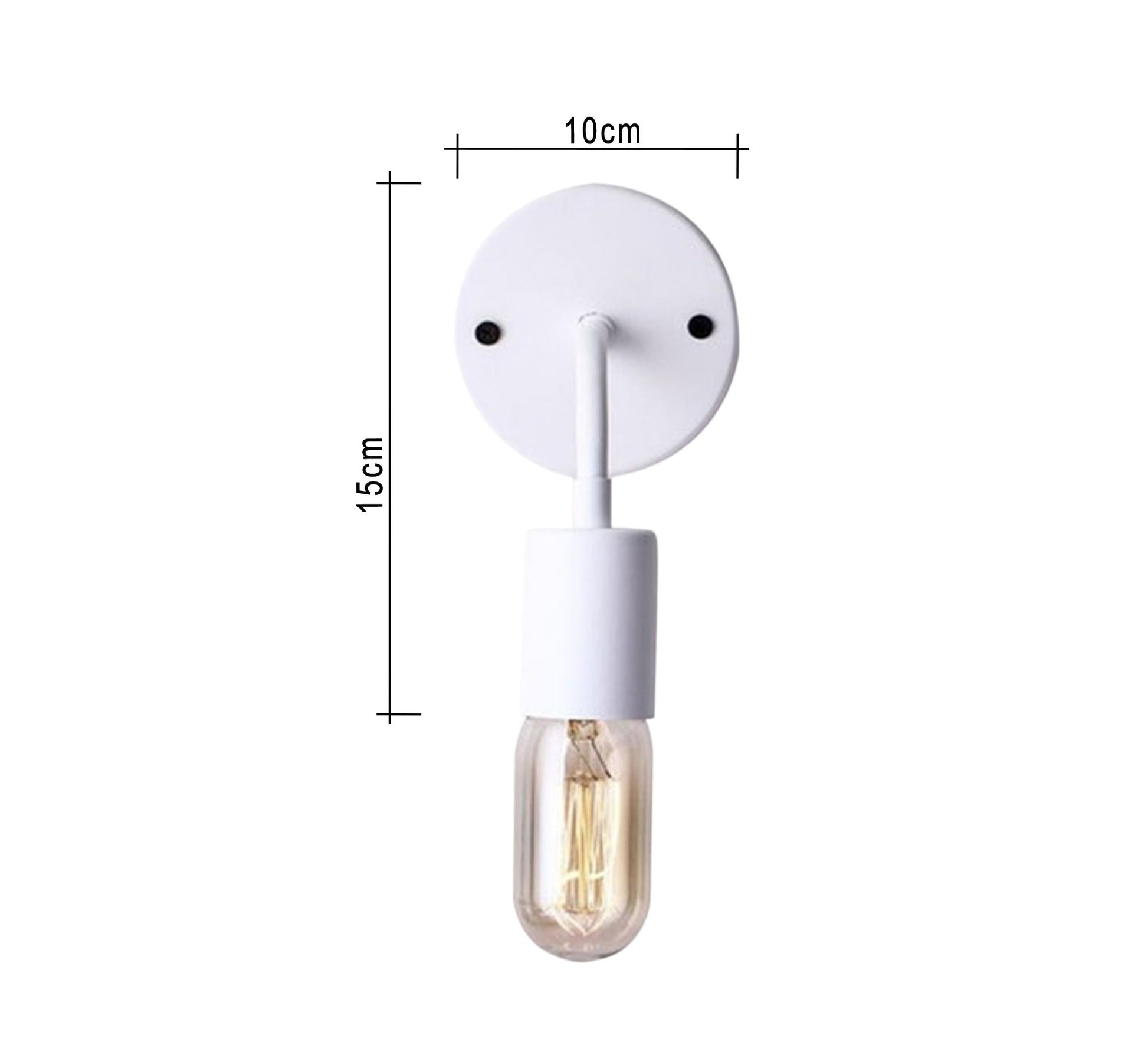 White Metal Wall Lamp - Vitrine Furniture - Lighting