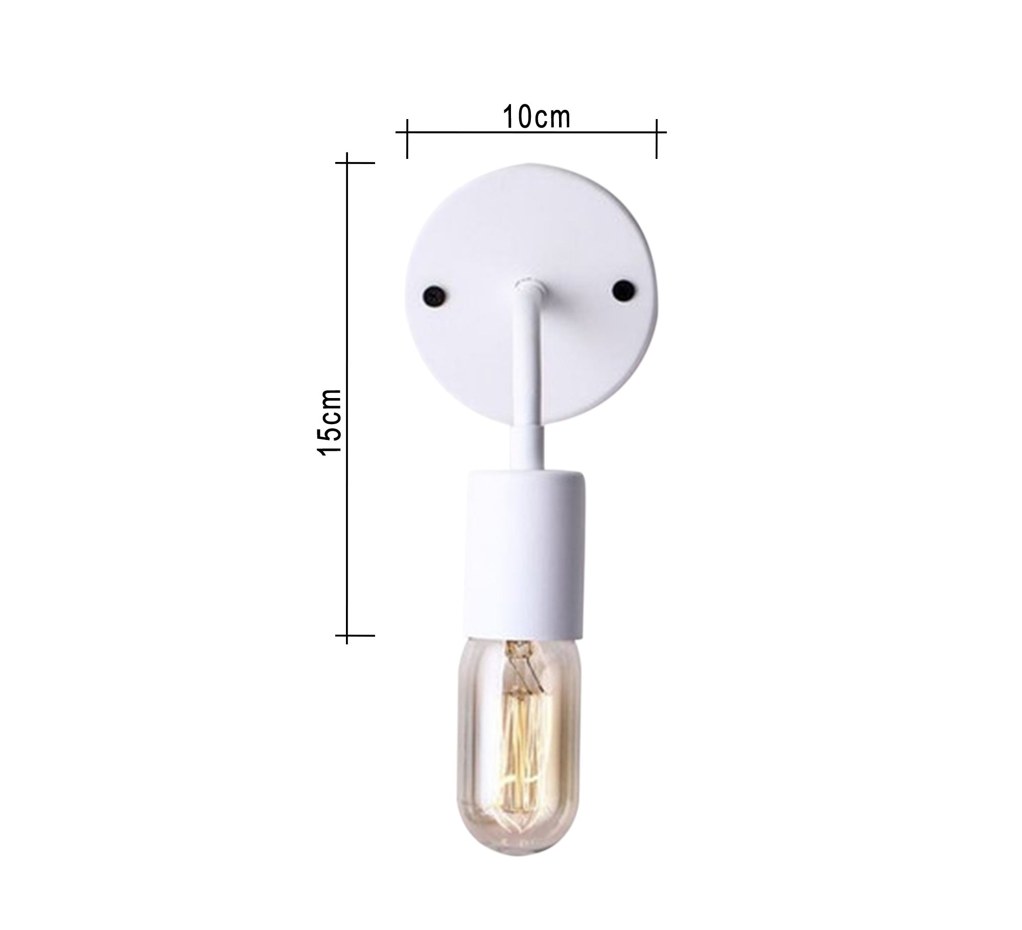 White Metal Wall Lamp - Vitrine Furniture - Lighting