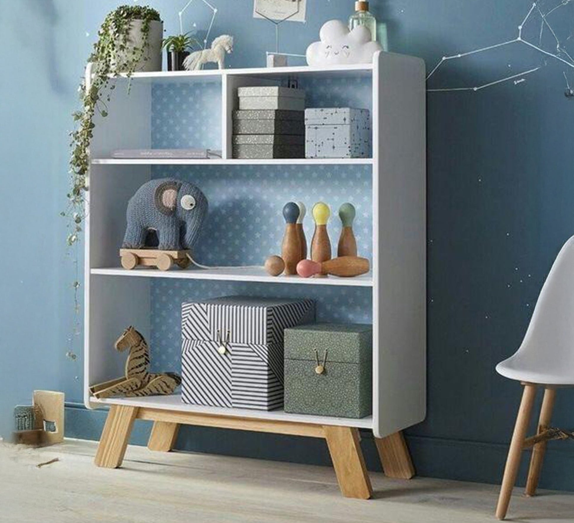 White open bookcase - Vitrine Furniture - Furniture
