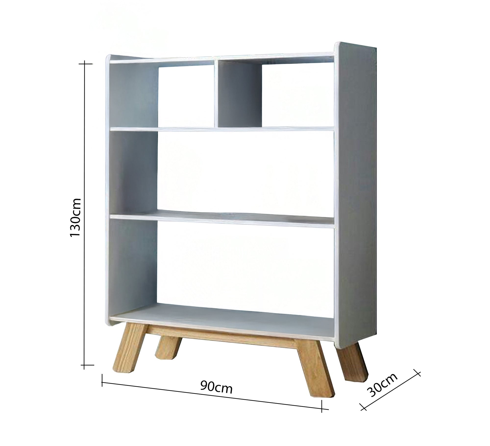 White open bookcase - Vitrine Furniture - Furniture