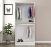 White Open Wardrobe - Vitrine Furniture - Furniture