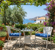 White outdoor seating set - Vitrine Furniture - Outdoor Chairs