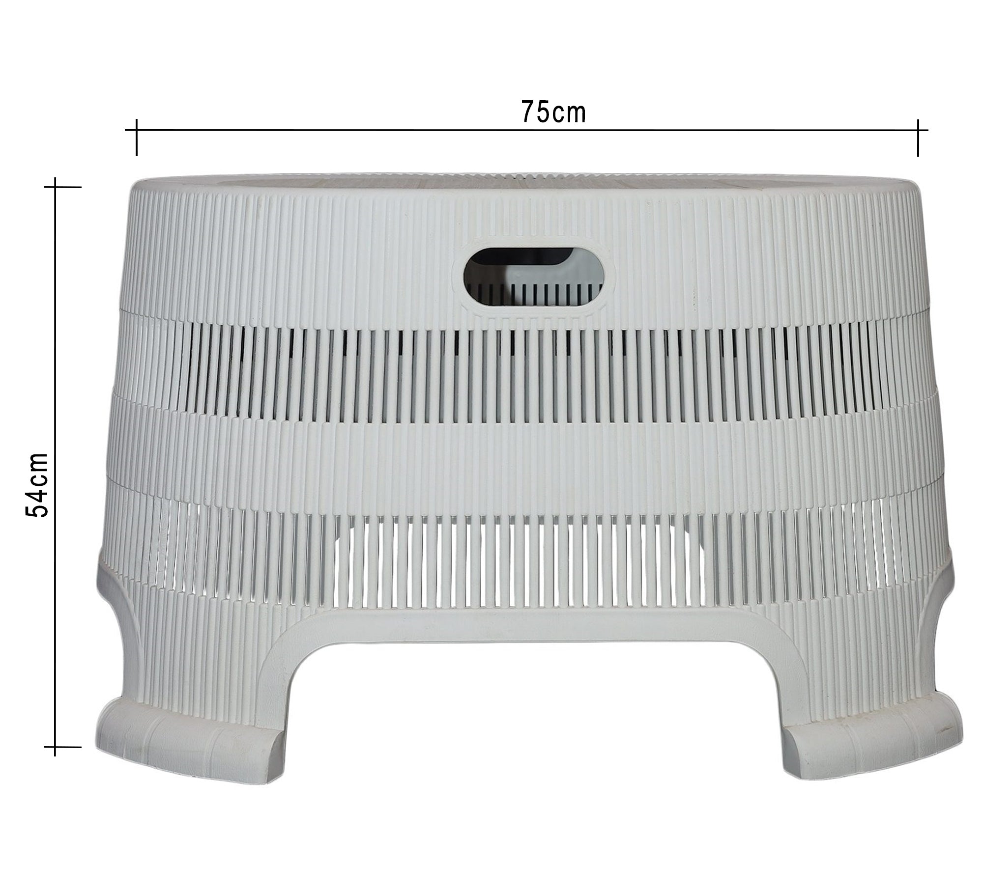 White oval outdoor seating set, elegant and modern - Vitrine Furniture - Outdoor Products