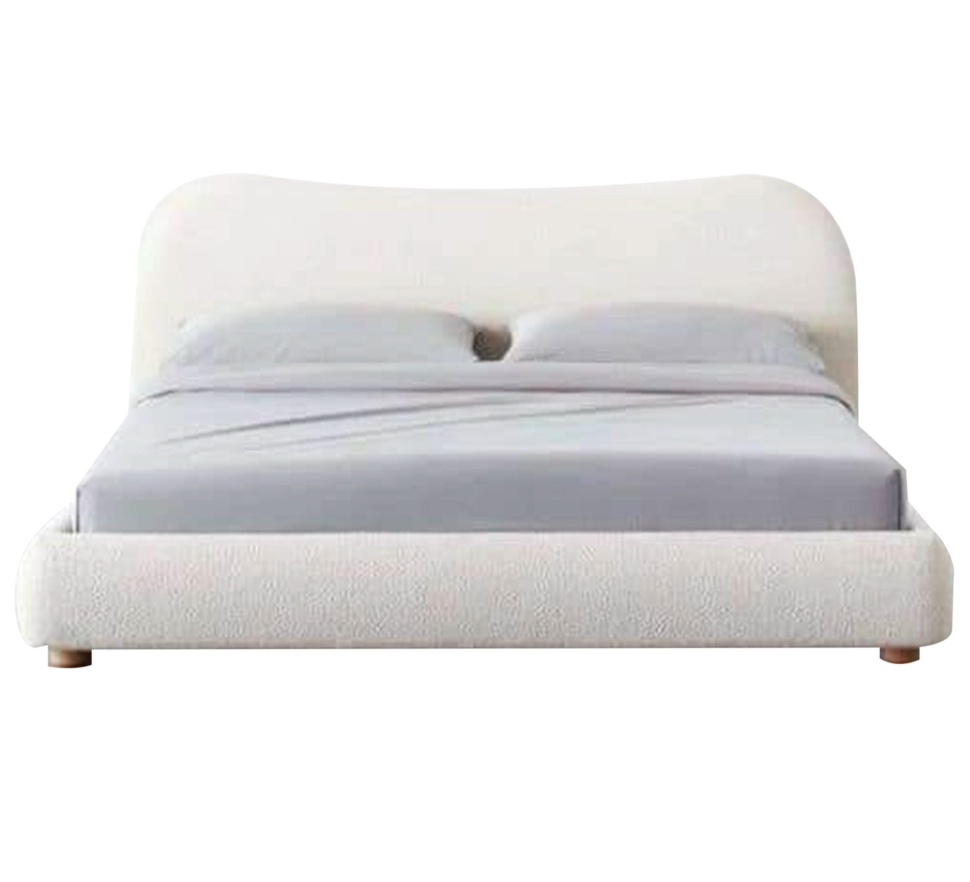 White Queen size bed - Vitrine Furniture - Furniture