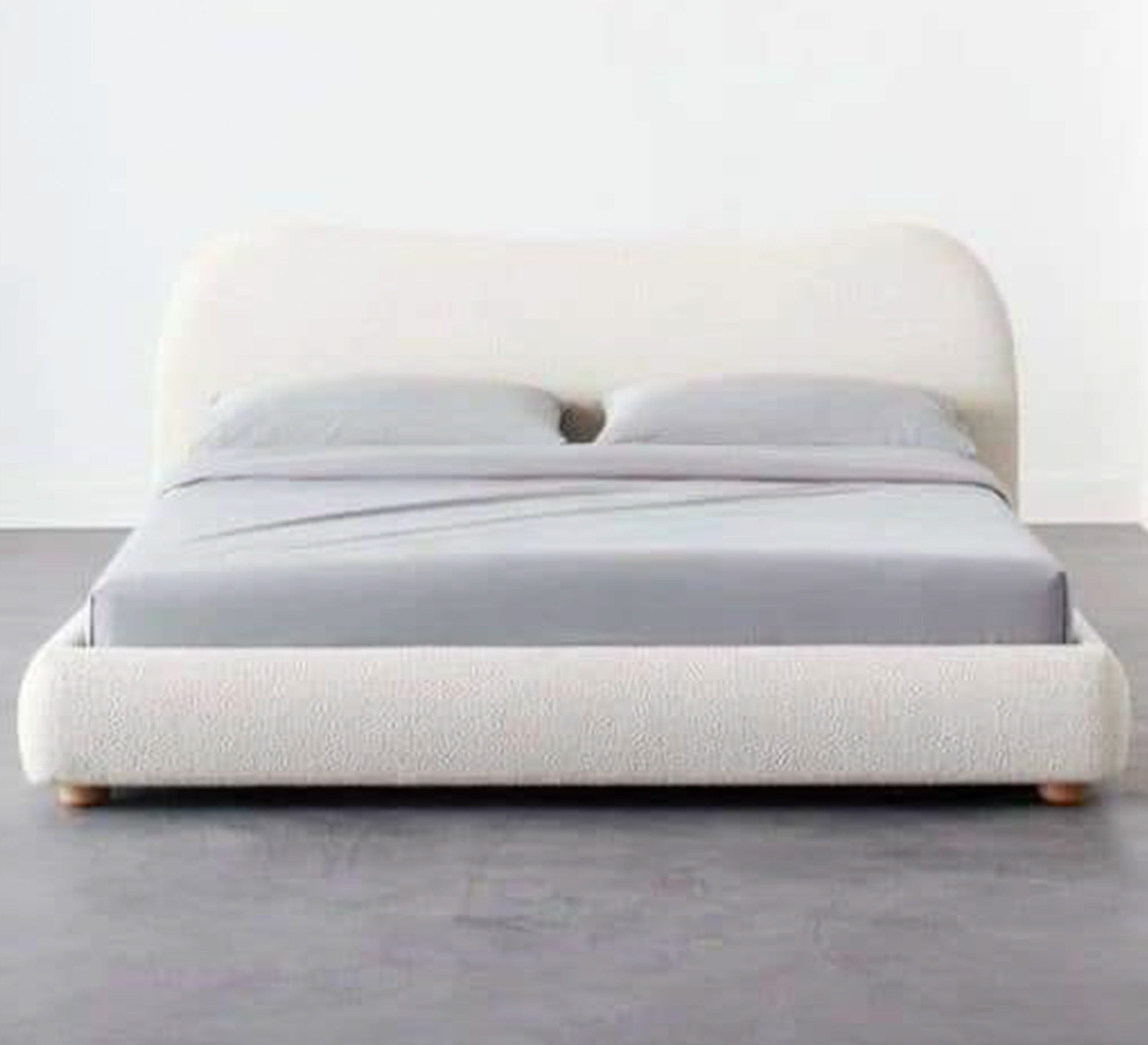 White Queen size bed - Vitrine Furniture - Furniture