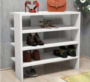 White Shoe Rack with four shelves - Vitrine Furniture - Furniture