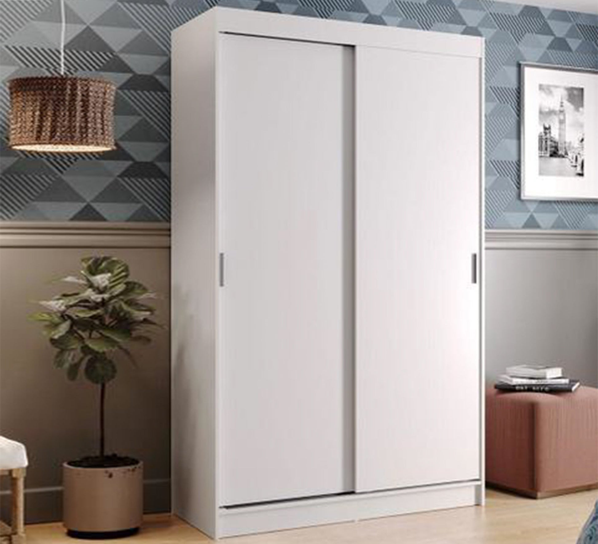 White sliding wardrobe - Vitrine Furniture - Furniture