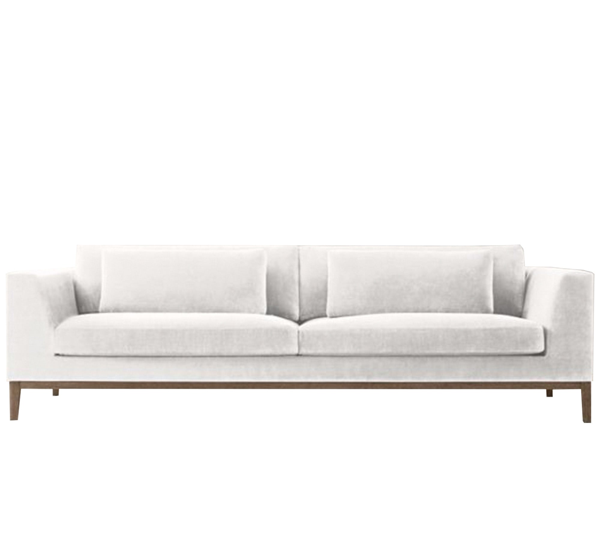White sofa with movable back cushions - Vitrine Furniture - Living room Sofas
