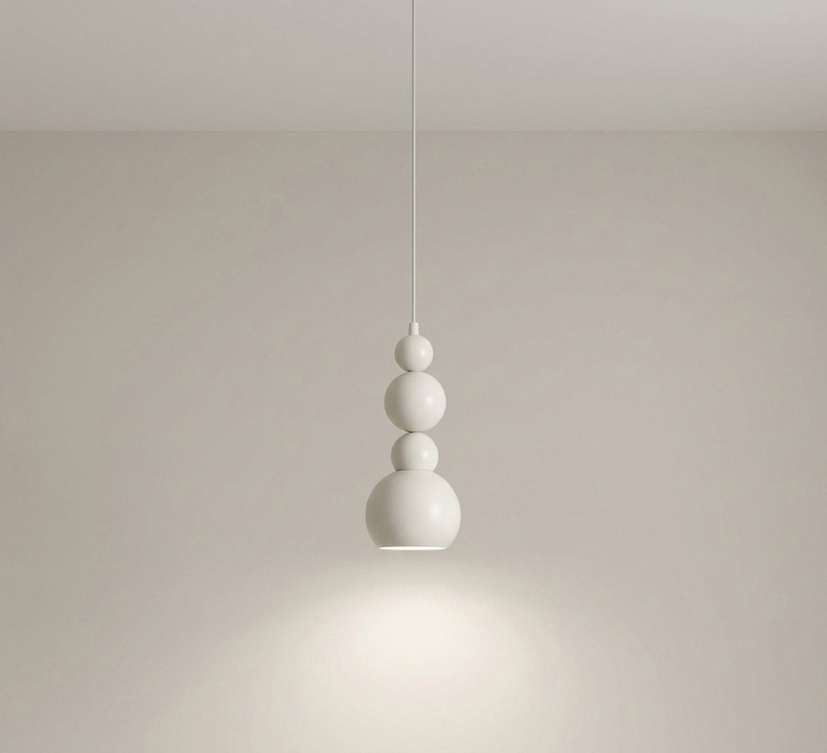 White Stacked Spheres Gourd Pendant Light - Vitrine Furniture - Ceiling lights